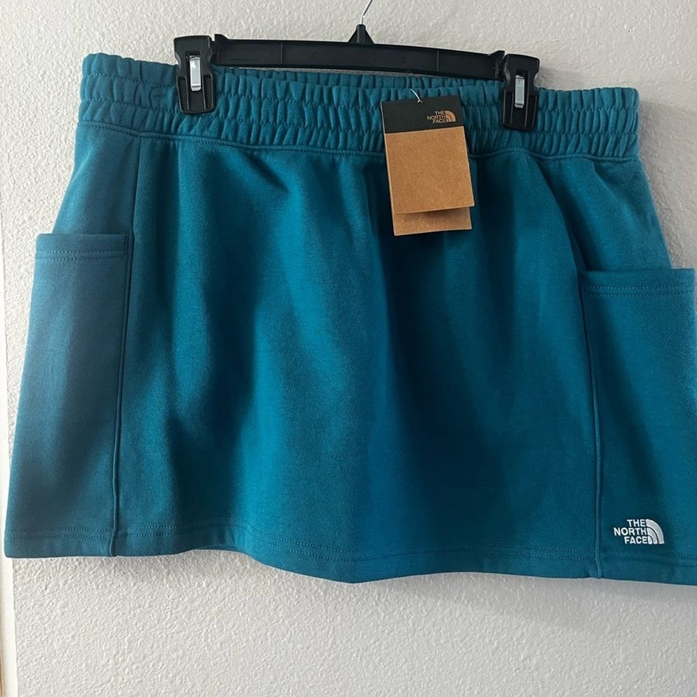 The North Face Women's SZ XL Evolution Skirt Blue Moss Mini Skirt Gorpcore NEW